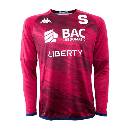 Camiseta manga larga ed jug morada para hombre Saprissa 2023