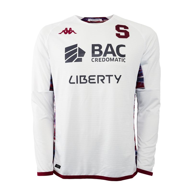 Camiseta manga larga ed jug blanca para hombre Saprissa 2023 Siman Costa Rica