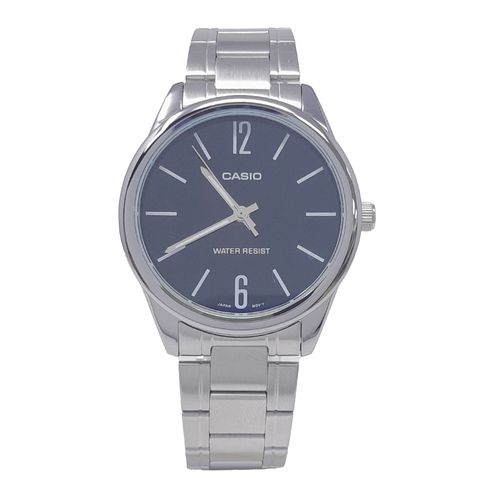 Reloj Casio análogo metálico plateado para hombre