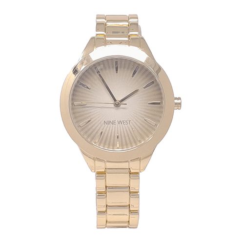 Reloj Nine West análogo metálico dorado para mujer