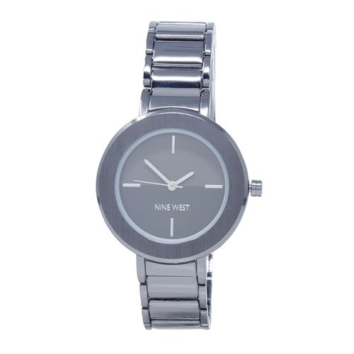 Reloj Nine West análogo metálico gris para mujer