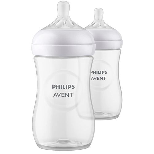 Juego de 2 biberones Avent Natural Response de 11 oz