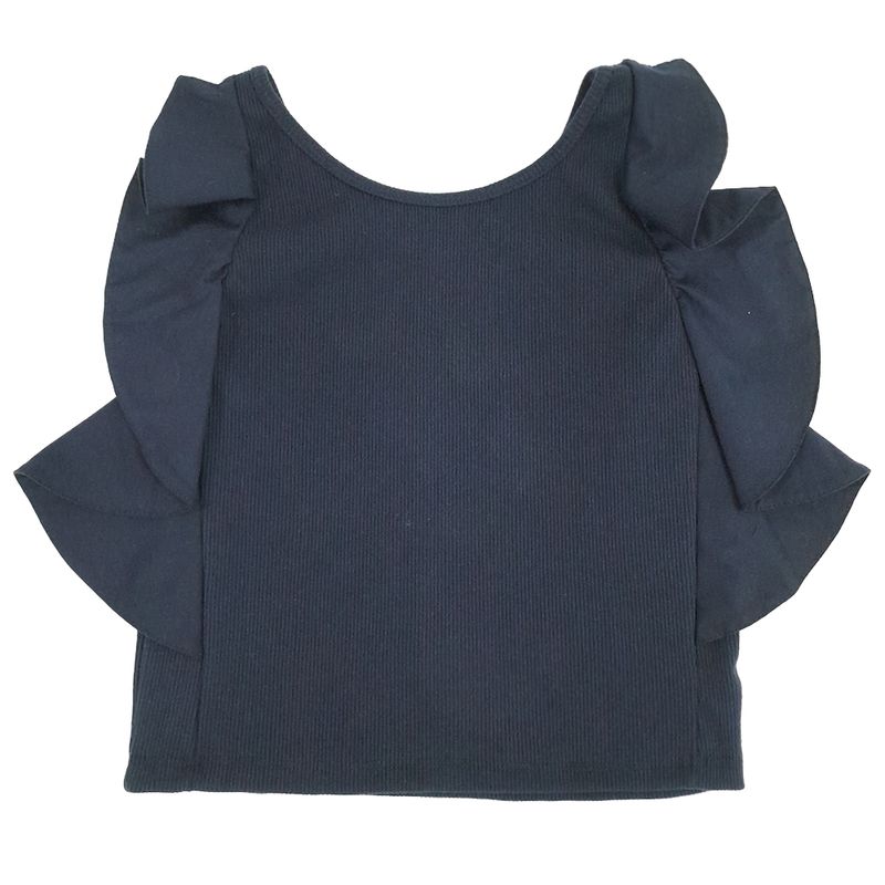Blusa-negra-solido-para-niña