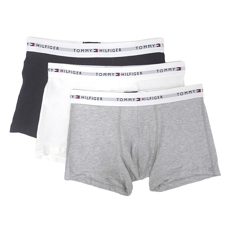 Pack de boxers Tommy Hilfiger trunk negro, blanco y gris para - Main Image