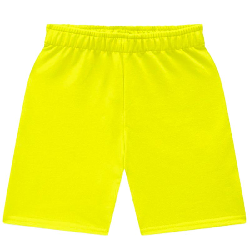 Short amarillo solido para nino