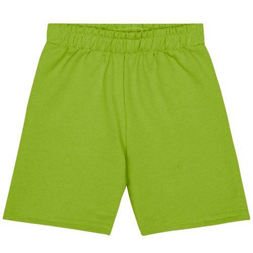 Short verde sólido para niño
