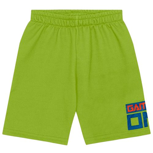 Short verde con estampado para niño