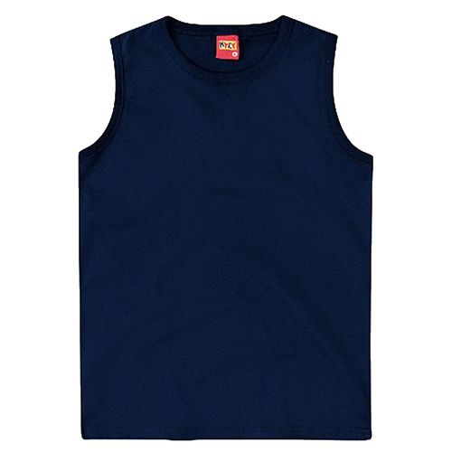 Camiseta azul sólido para niño