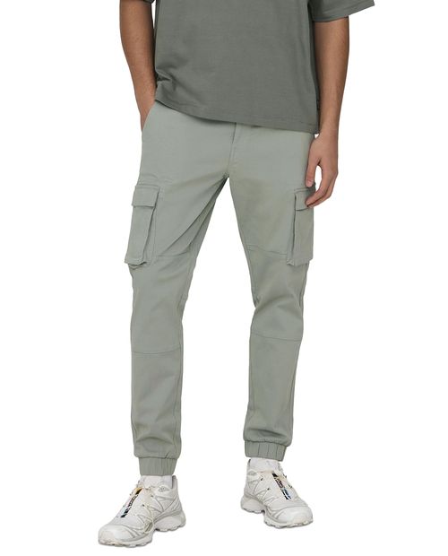 Only & Sons Jogger cargo sólido para hombre