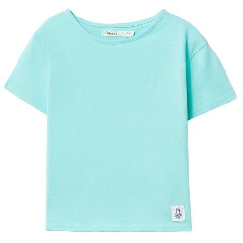 Blusa celeste sólido para niña