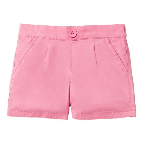 Short rosado sólido para niña