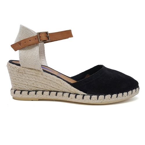 Zapato alpargata casual Verbenas color negro para mujer