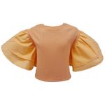 Blusa-anaranjada-solido-para-niña