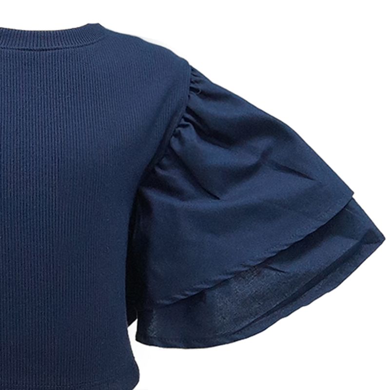 Blusa-azul-solido-para-niña