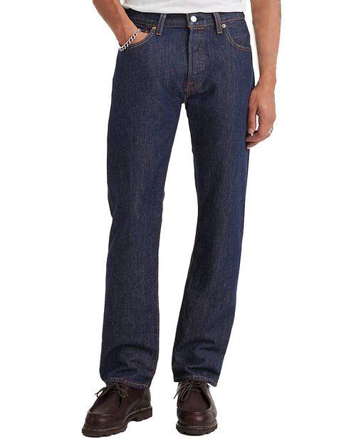 Levi's Jeans 501 original fit azul denim para hombre