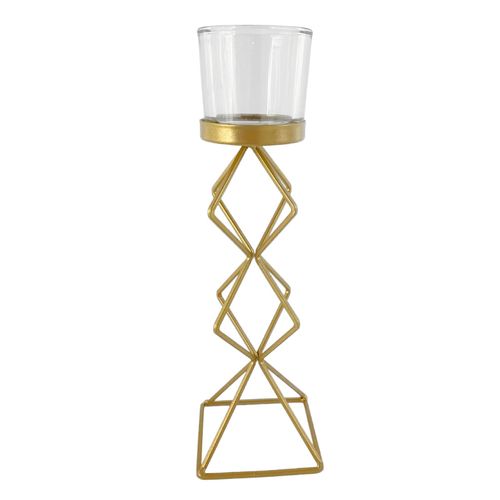 Portavelas decorativo 8x8x26,5 cm