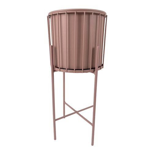 Maceta decorativa con soporte 12x12x32 cm