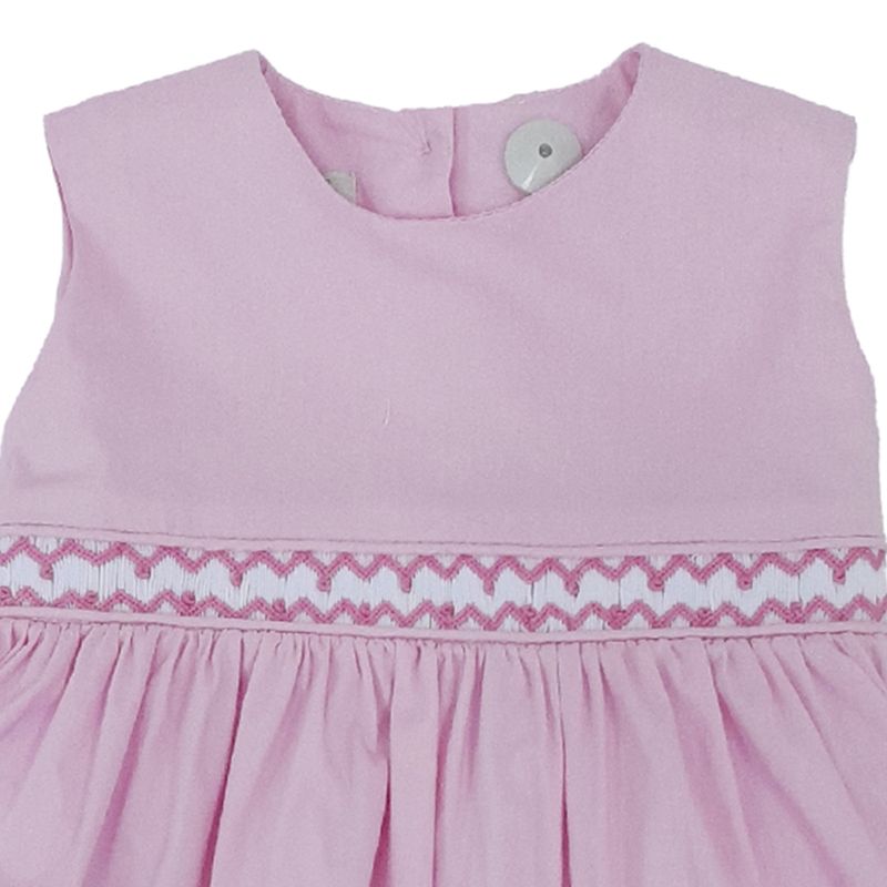 Vestido rosado sólido para bebé niña - Siman Costa Rica