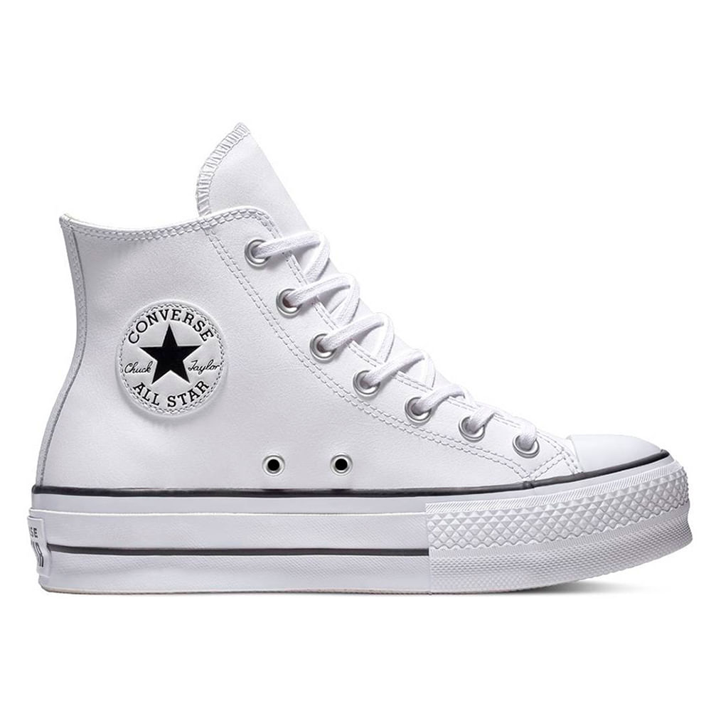 Zapato deportivo casual converse chuck taylor all star lift color blanco para mujer Siman Guatemala