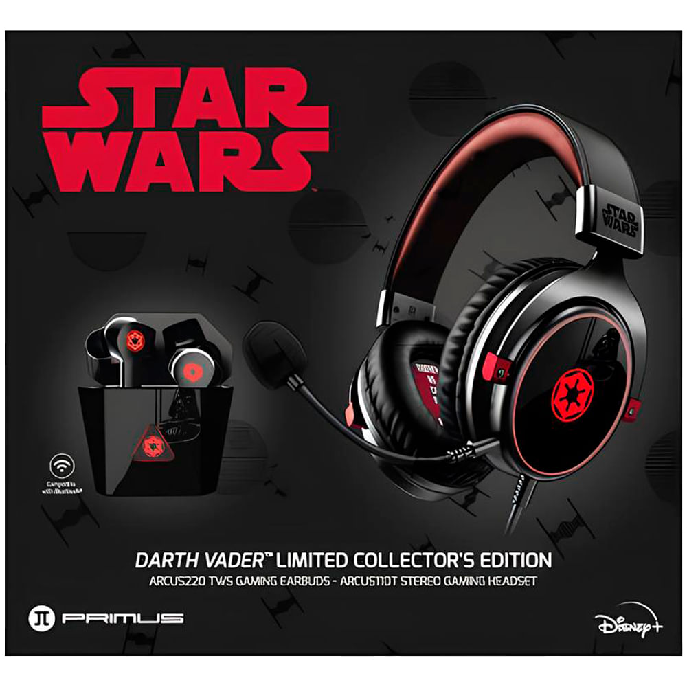 Kit audífonos para gamer de star wars - darth vader