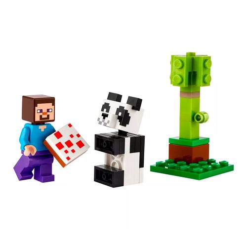 Lego Minecraft - Steve Y El Bebé PandaAño