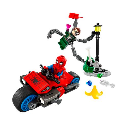 Lego Spider Man - Persecución En Motocicleta: Spider-Man Vs Doc Ock
