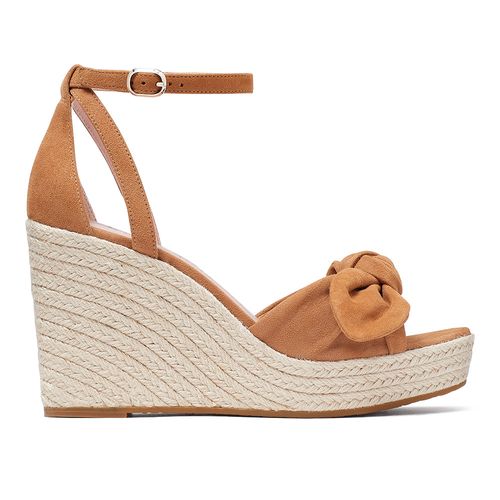Sandalia casual Kate Spade color café para mujer