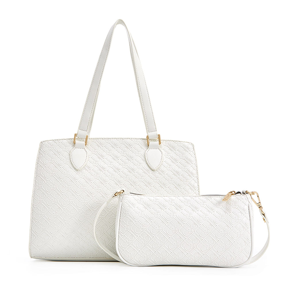 Set de carteras tote/satchel H&Co color blanco para mujer - Siman El ...