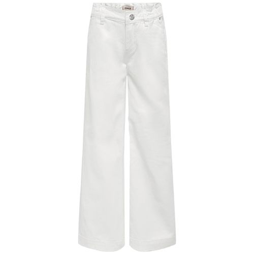 Jeans blanco sólido para niña