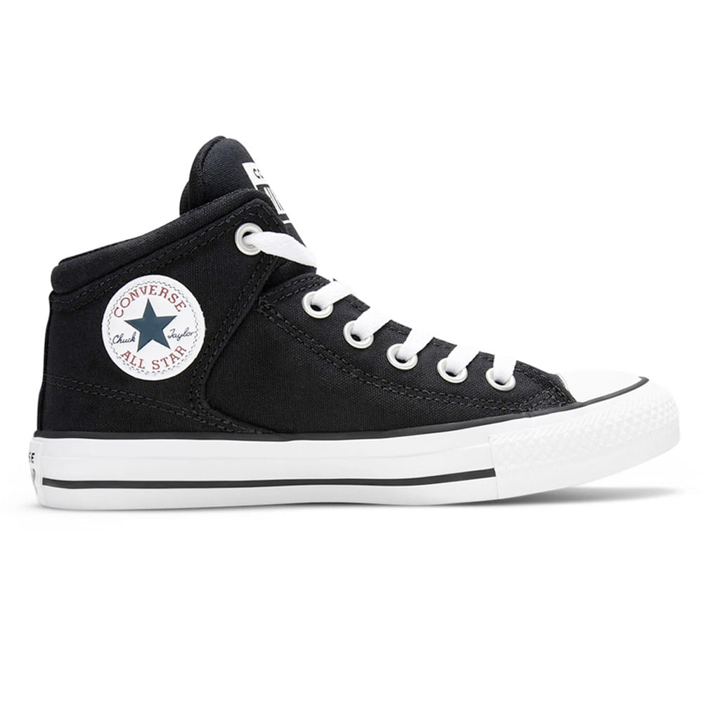 Botin Converse Chuck Taylor All Star High Street Mid deportivo casual negro para hombre Siman El Salvador