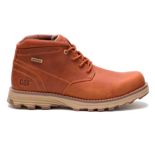 Bota casual Caterpillar café para hombre