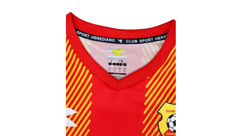 Camiseta oficial herediano casa rojo amarillo 2024