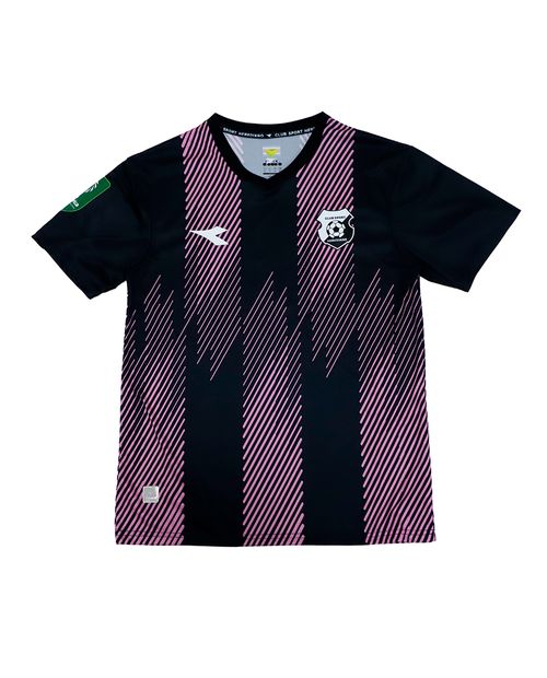 Camiseta oficial Herediano alternativa negro/rosado 2024