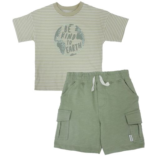 Conjunto de 2 piezas multicolor a rayas para bebé niño