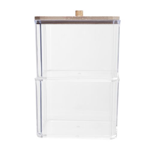 Frasco para almacenamiento con tapa de bambú 9.7x13.5 cm