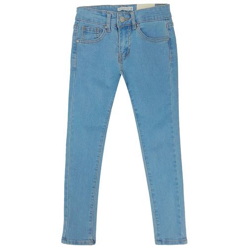 Jeans celeste sólido para niña