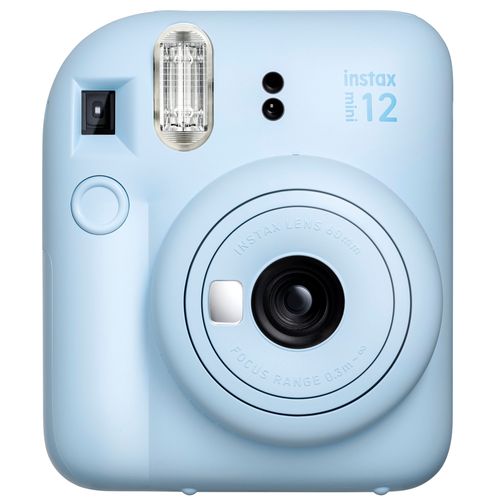Cámara celeste fujifilm instax mini 12