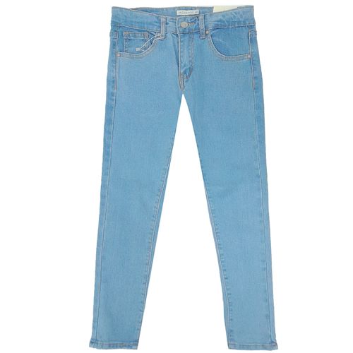 Jeans celeste sólido para niña