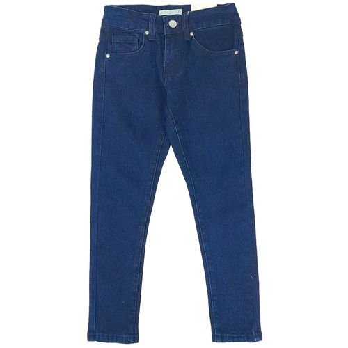 Jeans azul sólido para niña