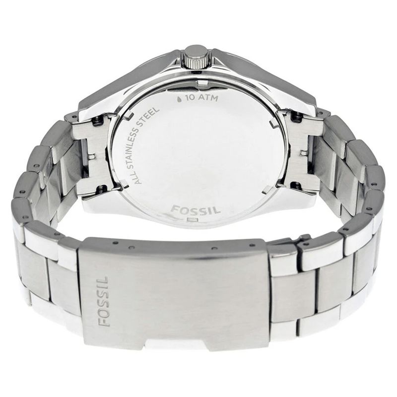 Reloj Fossil analogo metal plateado para dama