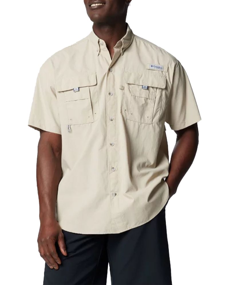 Sportswear Men's Chemise Pêche Columbia PFG Bahama II - Manches Courtes UPF 30 Nylon Vêtement Protection Solaire