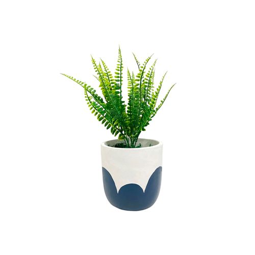 Planta artificial con maceta 14x14x32 cm