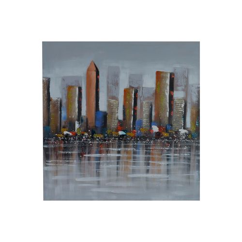 Cuadro decorativo ciudad 100x100x3 cm