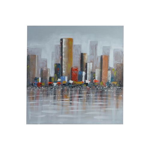 Cuadro decorativo ciudad 100x100x3 cm