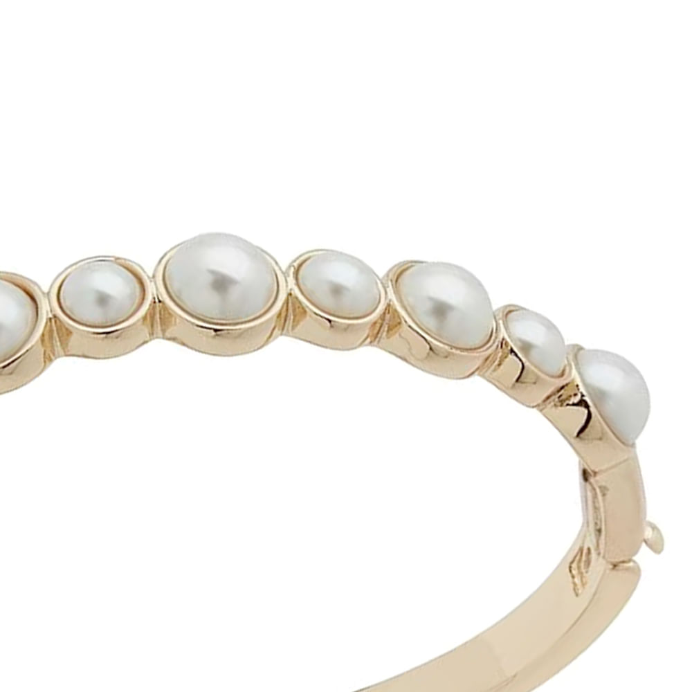 Pulsera De Perlas De Agua Dulce Ajustable – Baño De Oro 14K, Joyería Fina Para Uso Diario Y Fiestas