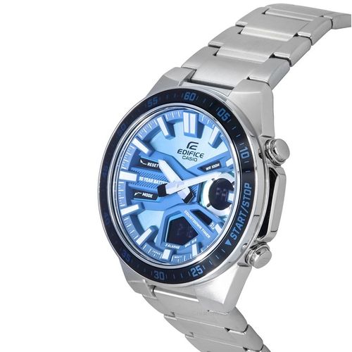 Reloj  Edifice análogo/digital acero inoxidable plateado para hombre