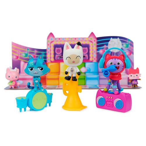 Conjunto casa de muñecas gabby figura musical