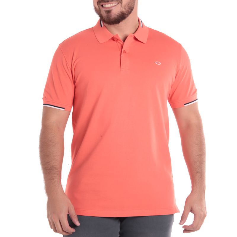 Camisa polo anaranjada online