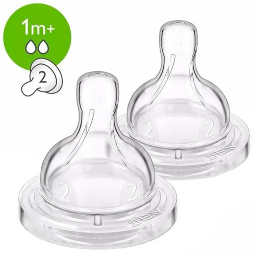Set de 2 biberones flujo lento 1M+