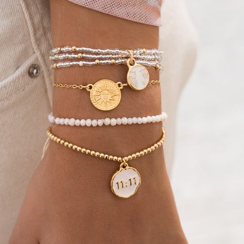 Set pulsera y aretes 1 mm-8"
